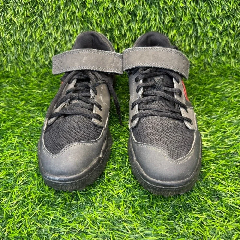 Five Ten Maltese Falcon Mens 8 Mountain Bike Shoes Black Grey Leather SPD 5267